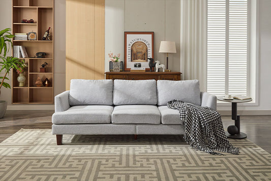 Fabric 3 Seater Couch With 2 USB, Comfortable Sectional Couches And Sofas For Living Room Bedroom Office Small Space, Easy Assembly & Comfy Cushion Cannot Be Sold On Temu